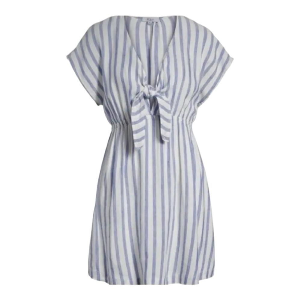 Rails Charlotte Grenadines Stripe Linen Mini Dress - image 2